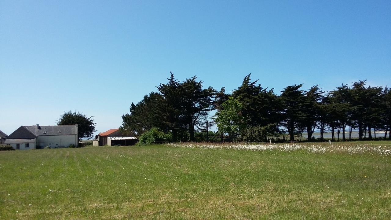 la ferme, les installations et pâturages sont en périphérie sur la droite du hameau