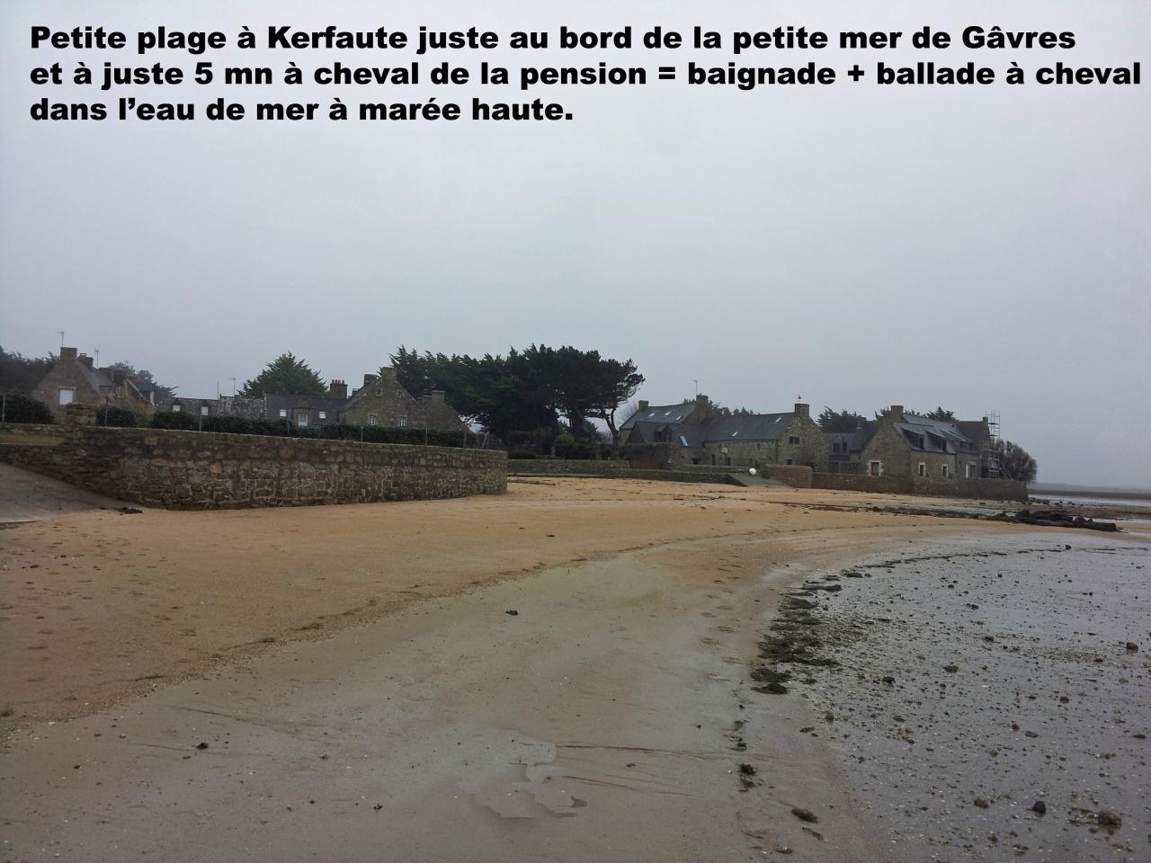 Kerfaute et sa petite plage à 5mn