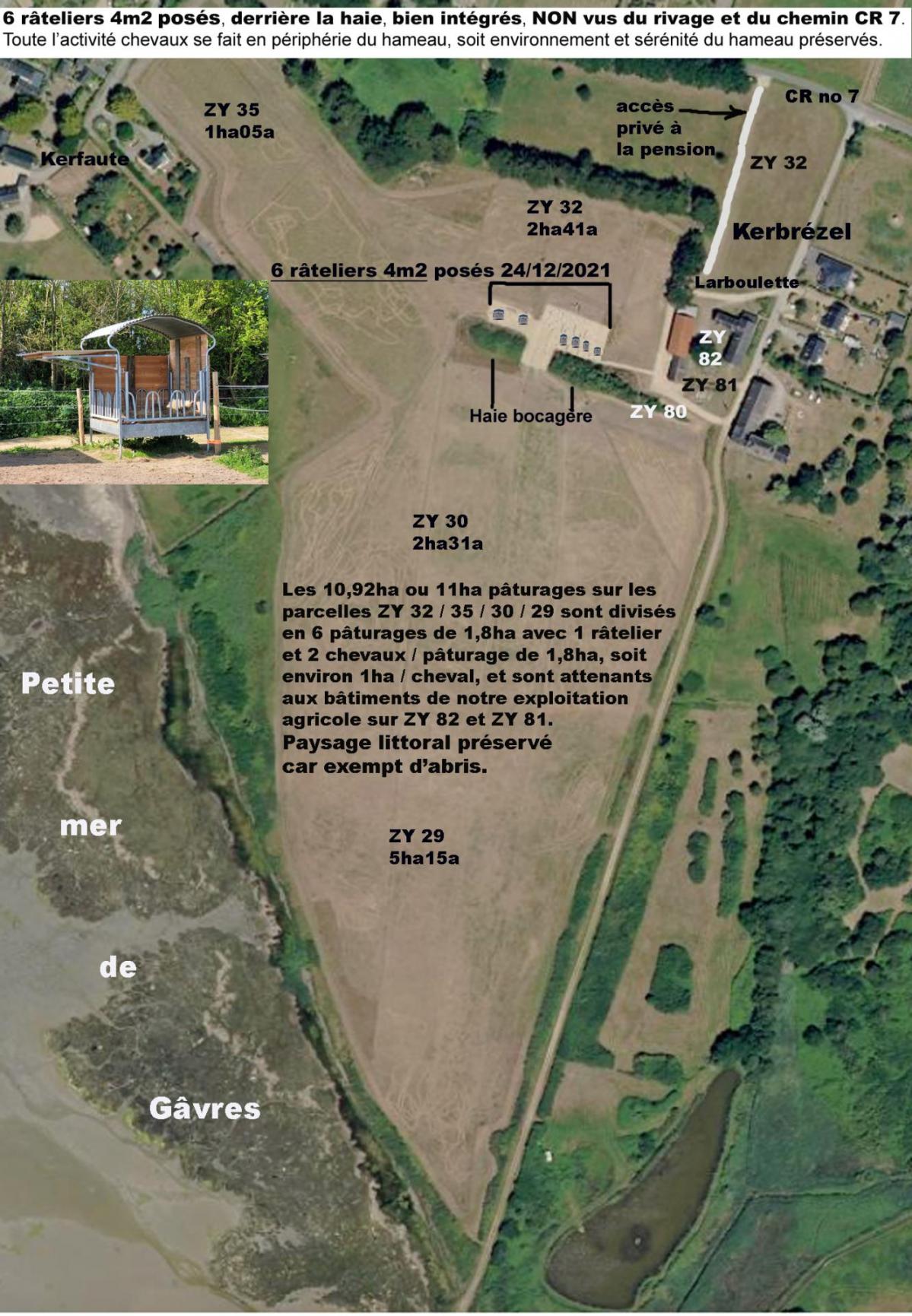 98 geolocalisation photo site kerbrezel avec carte ign geoportail 20x28cm 3 4mo 1 5000 avec annotation photo ratelier 3